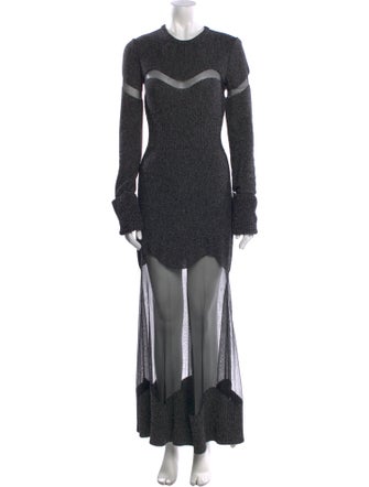 Alexander McQueen Wool Long Dress