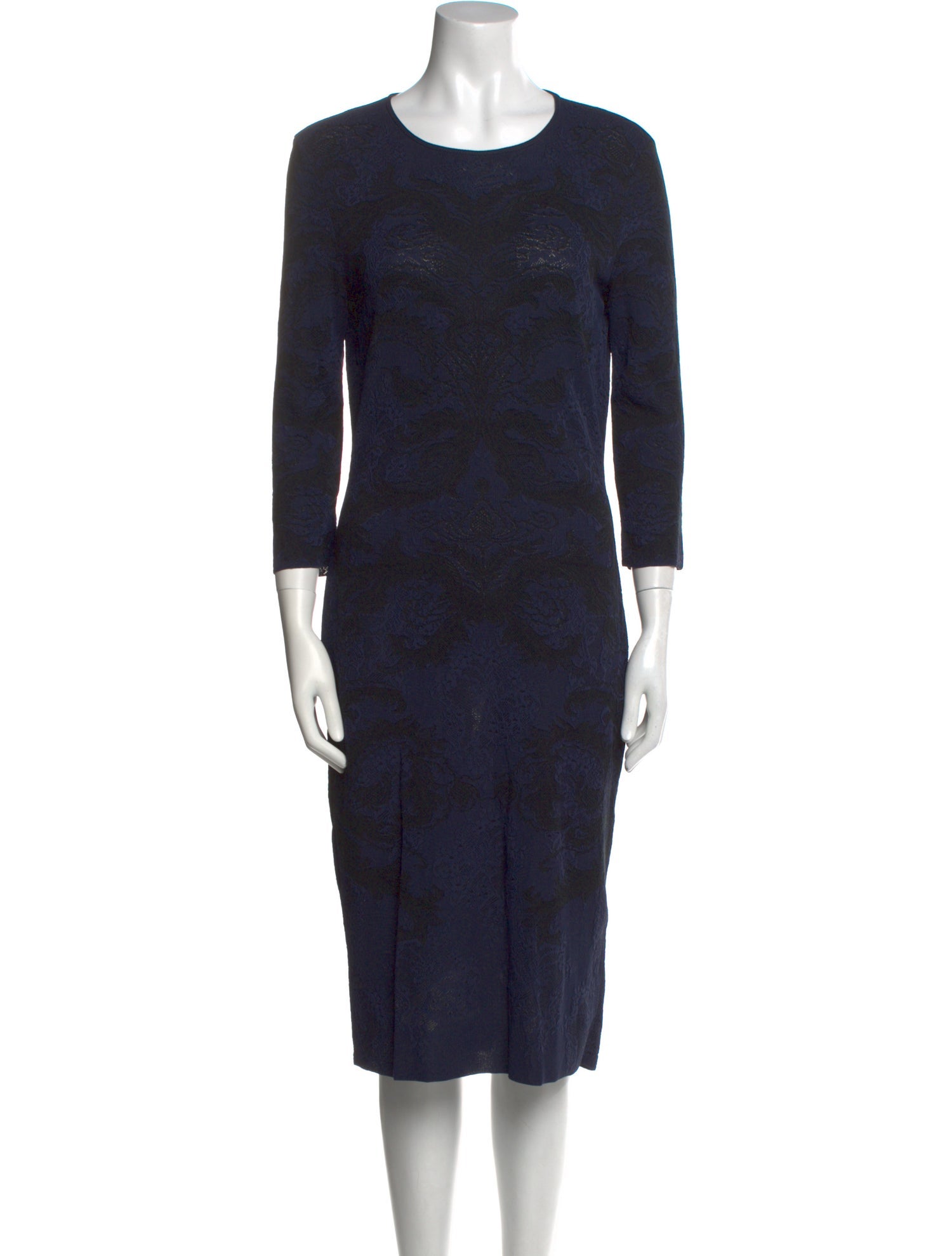 Alexander McQueen Printed Midi Length Dress