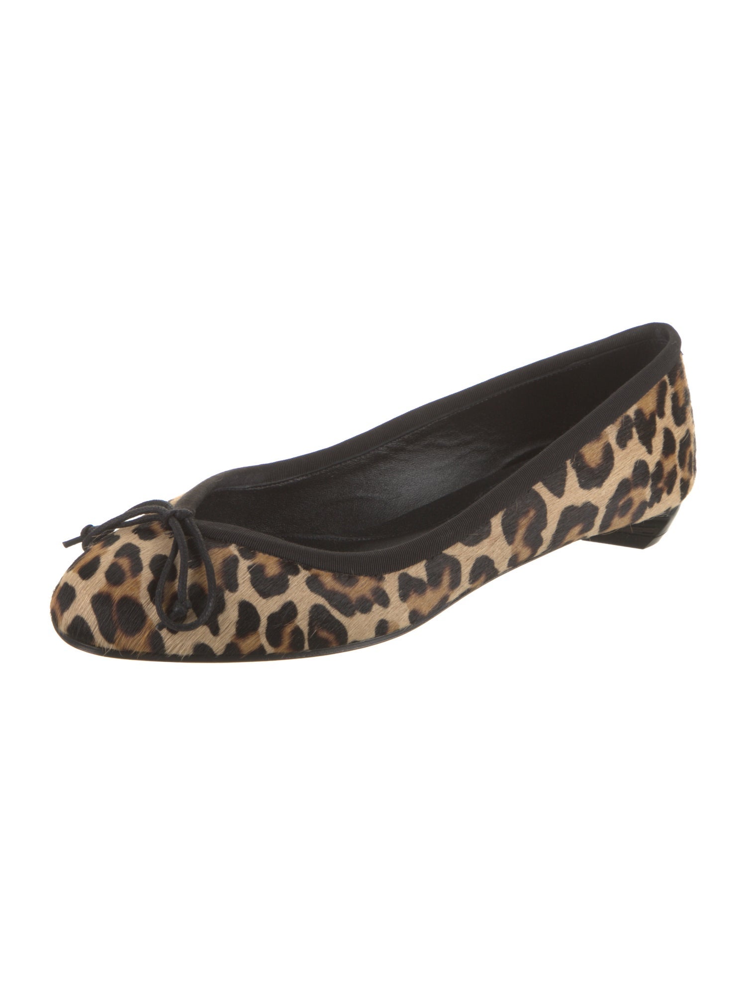 Alexander McQueen Ponyhair Animal Print Ballet Flats