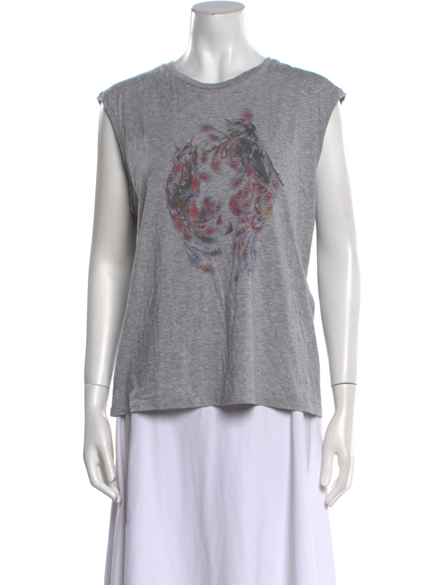 Alexander McQueen Graphic Print Crew Neck T-Shirt