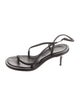 Alexander McQueen Leather Slingback Sandals