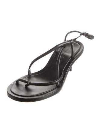 Alexander McQueen Leather Slingback Sandals