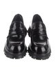 Alexander McQueen Leather Scalloped Accent Loafers