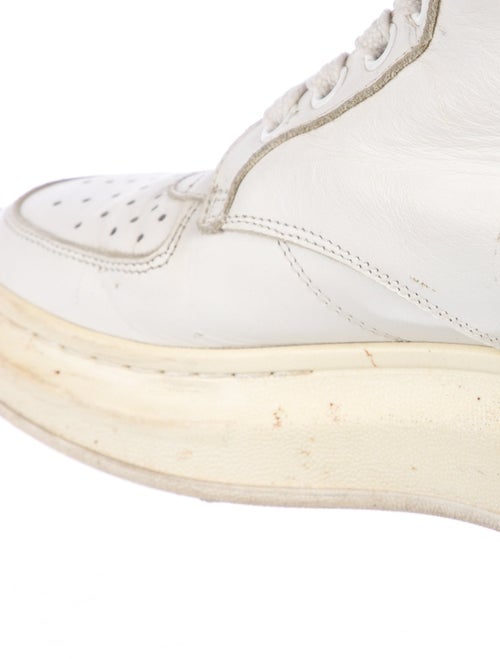 Alexander McQueen Leather Wedge Sneakers