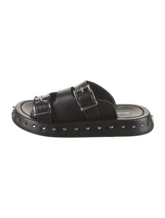 Alexander McQueen Leather Slides