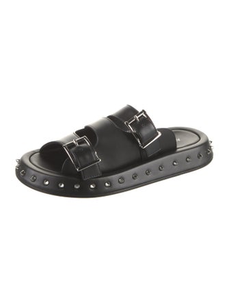 Alexander McQueen Leather Slides