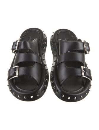 Alexander McQueen Leather Slides