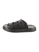 Alexander McQueen Leather Studded Accents Slides