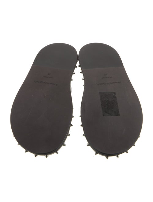 Alexander McQueen Leather Studded Accents Slides