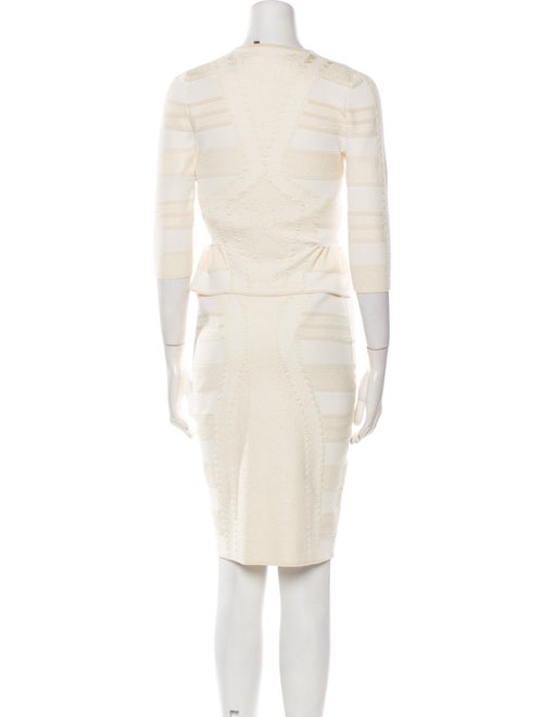 Alexander McQueen Striped Skirt Set