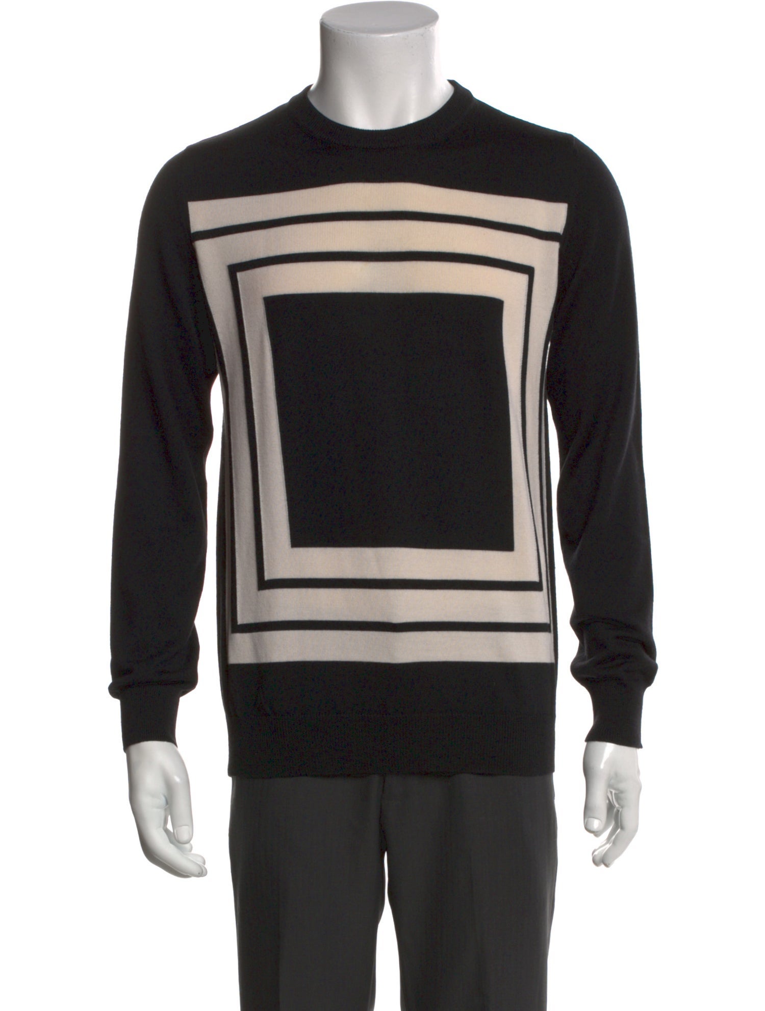Alexander McQueen Wool Graphic Print Pullover