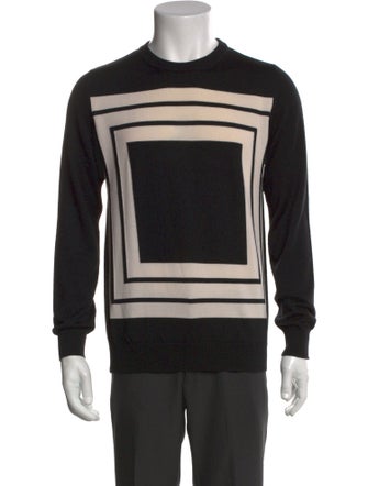 Alexander McQueen Wool Graphic Print Pullover
