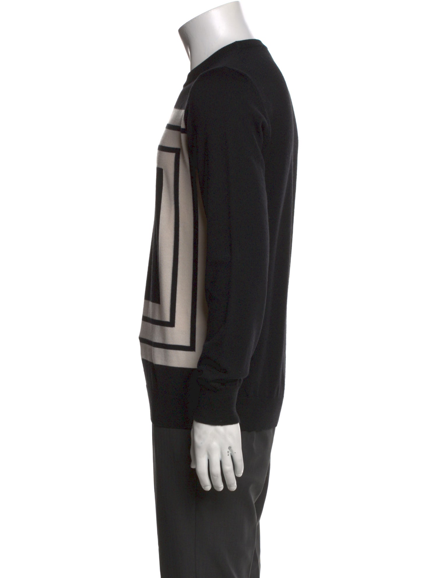 Alexander McQueen Wool Graphic Print Pullover