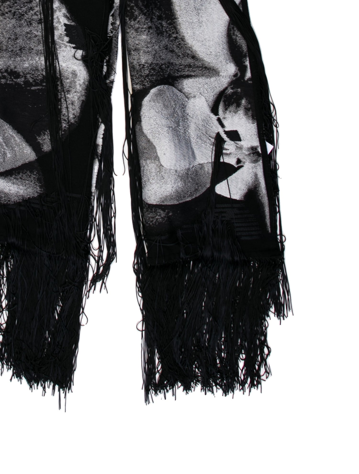 Alexander McQueen Wool Graphic Print Shawl w/ Tags