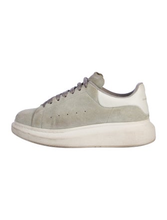 Alexander McQueen Suede Colorblock Pattern Sneakers
