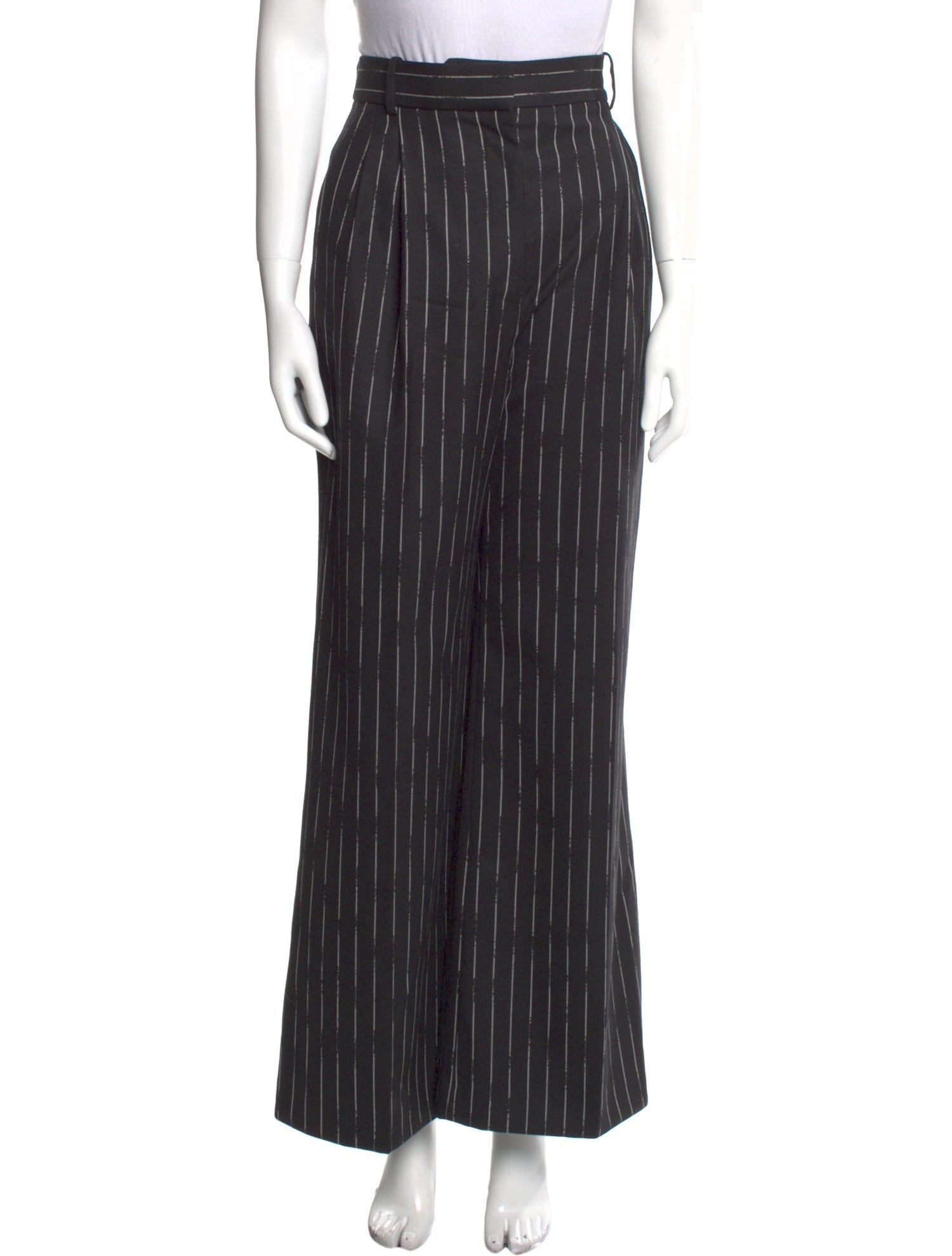 Alexander McQueen Wool Wide Leg Pants