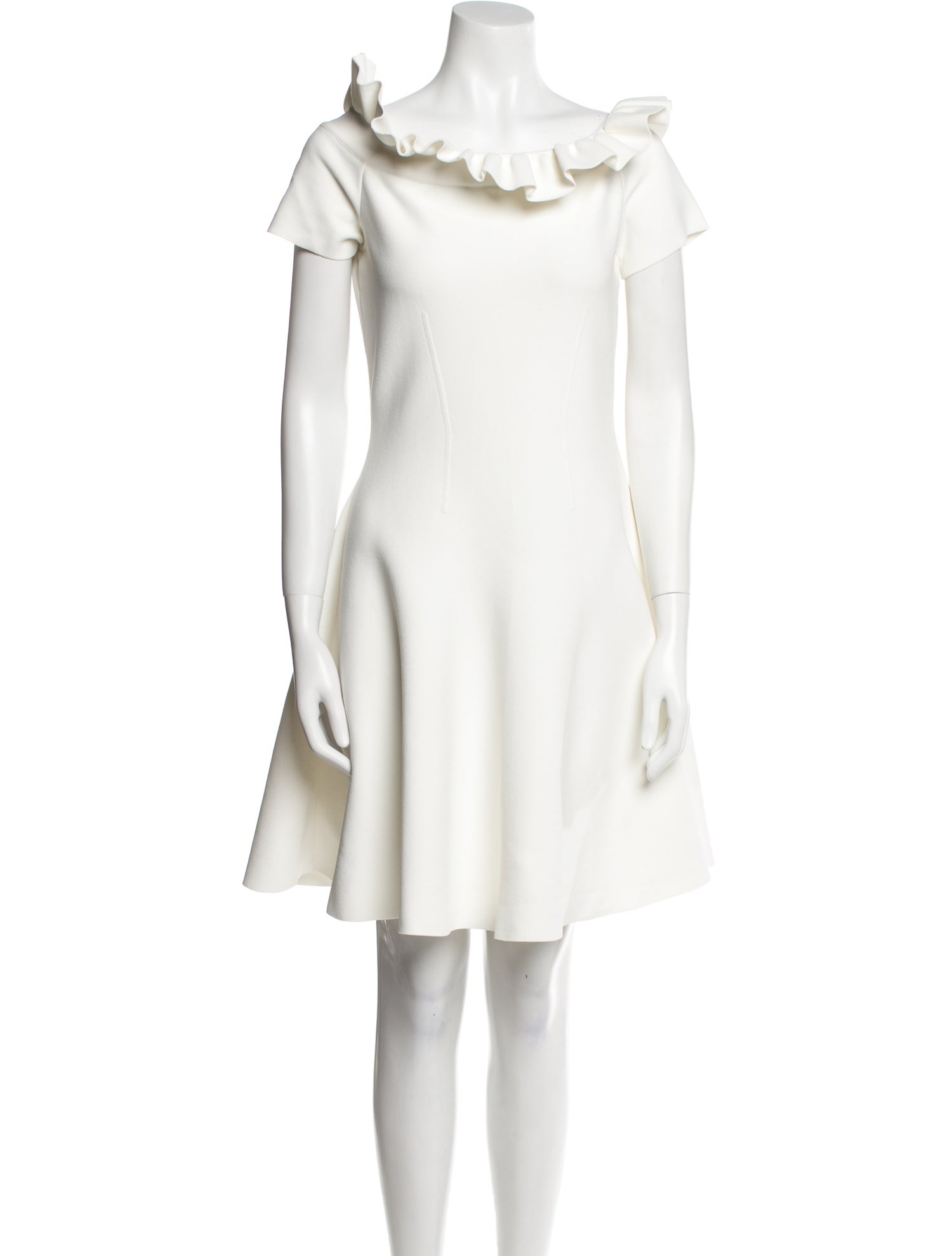 Alexander McQueen Scoop Neck Mini Dress