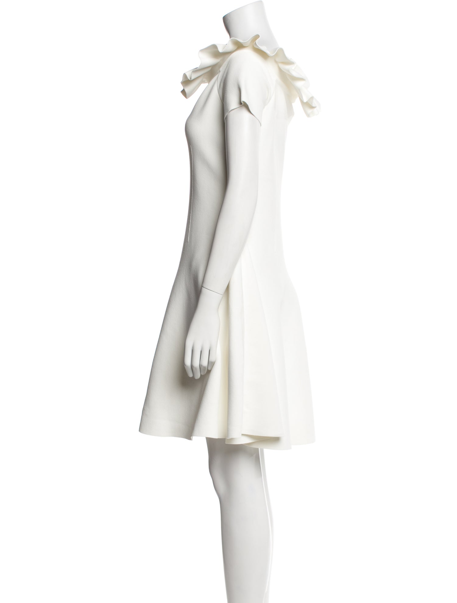 Alexander McQueen Scoop Neck Mini Dress