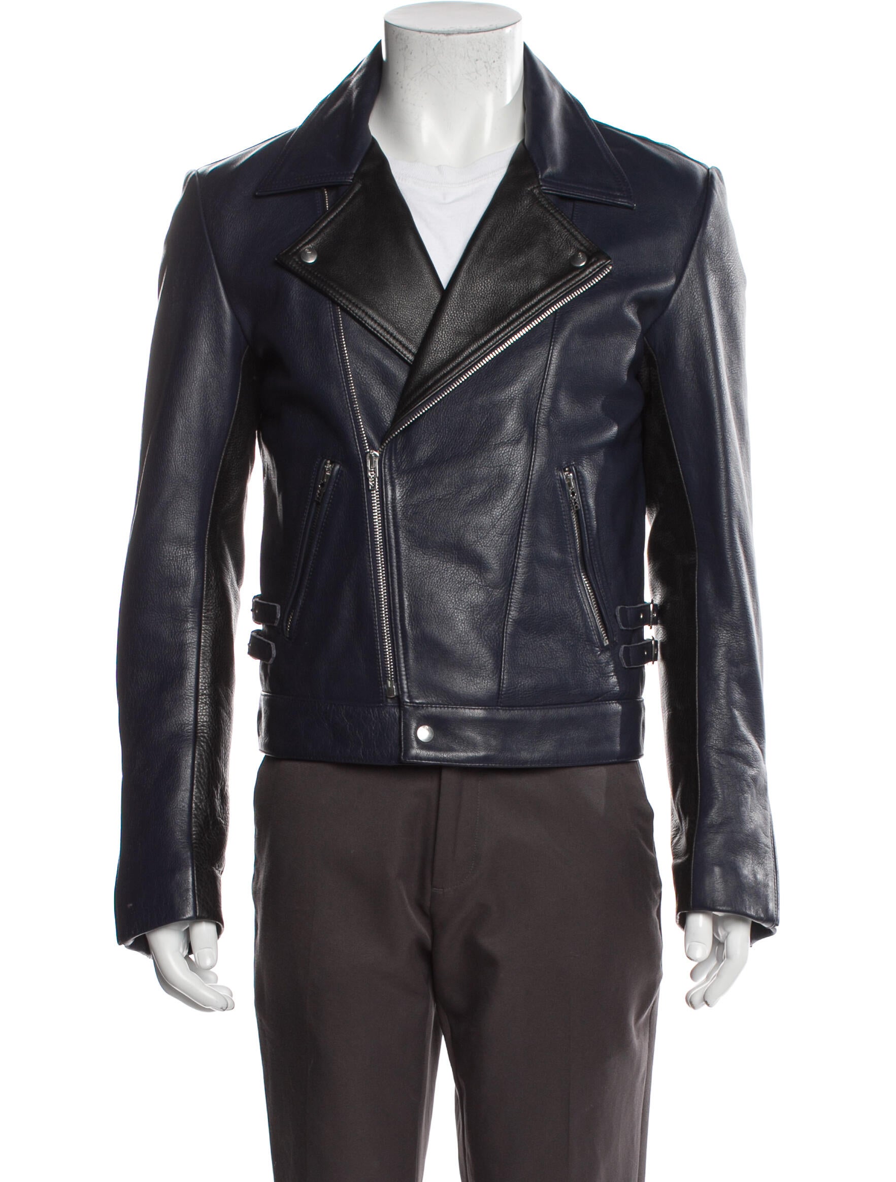 McQ Alexander McQueen Calfskin Moto Jacket