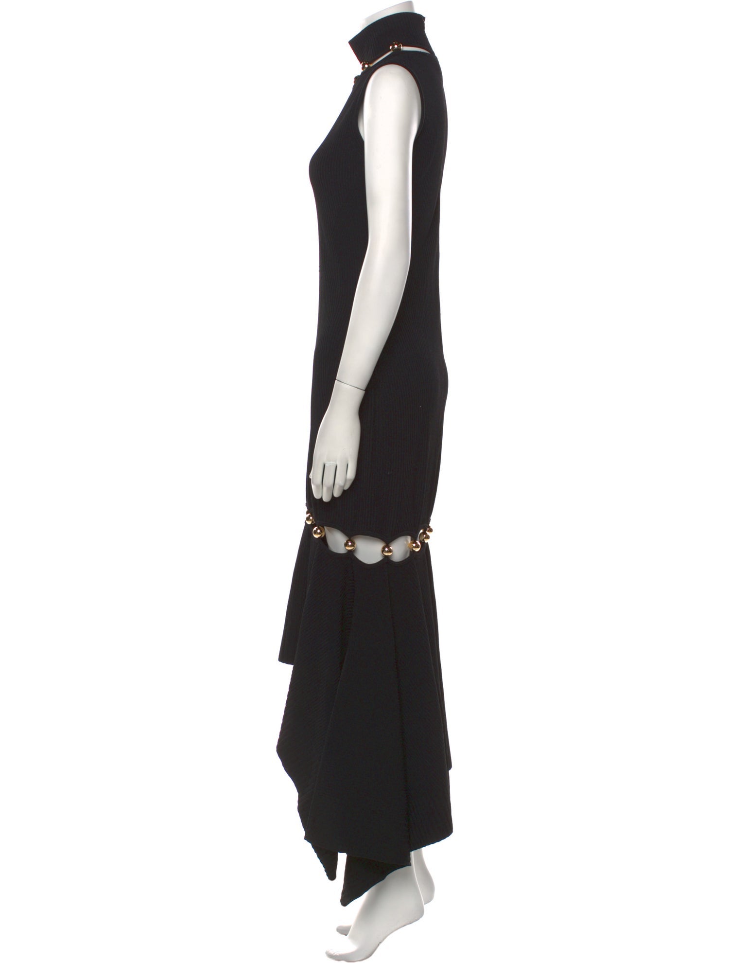 Alexander McQueen Turtleneck Midi Length Dress