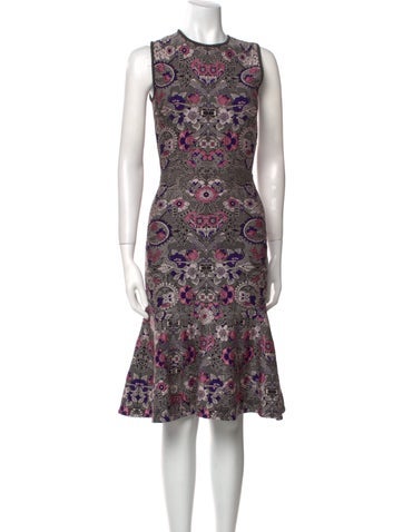 Alexander McQueen Dresses Silk Knee-Length Dress XS