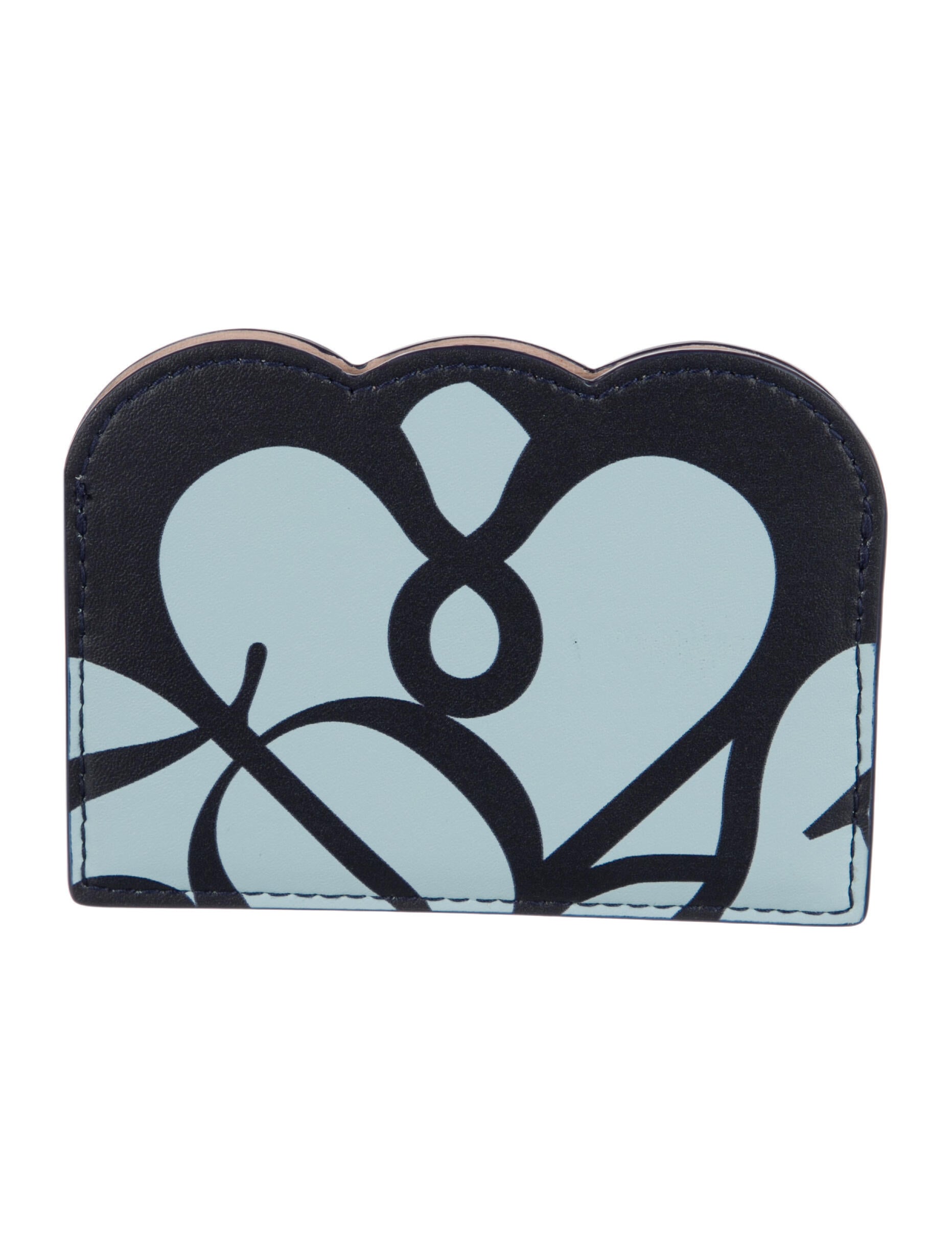 Alexander McQueen Leather Colorblock Pattern Wallet