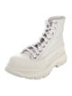 Alexander McQueen Leather Lace-Up Boots