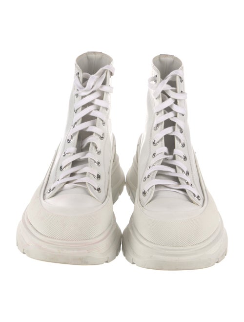 Alexander McQueen Leather Lace-Up Boots