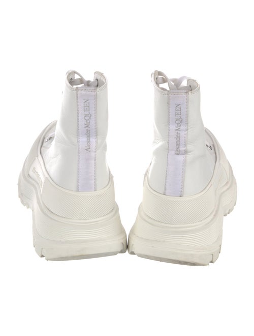Alexander McQueen Leather Lace-Up Boots