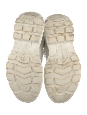 Alexander McQueen Leather Lace-Up Boots