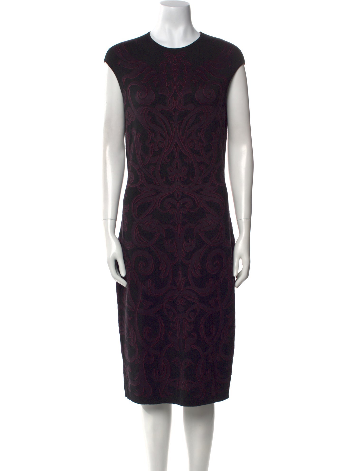 Alexander McQueen Printed Midi Length Dress
