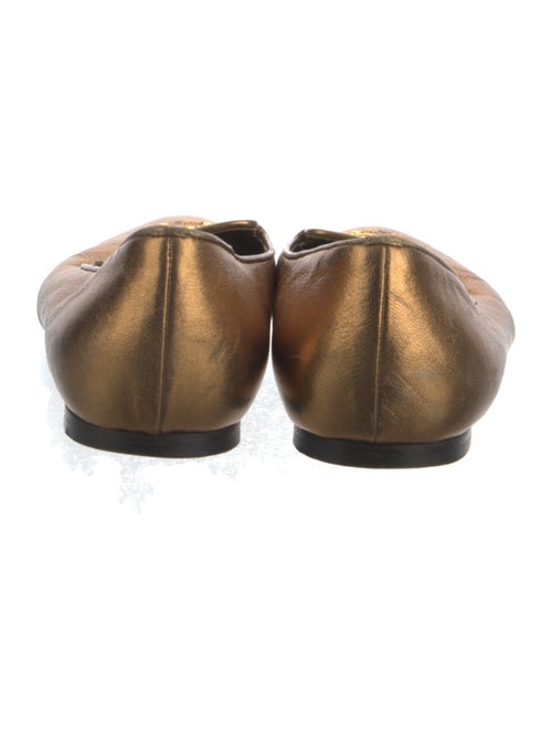 Alexander McQueen Leather Sequin Embellishments Loafers