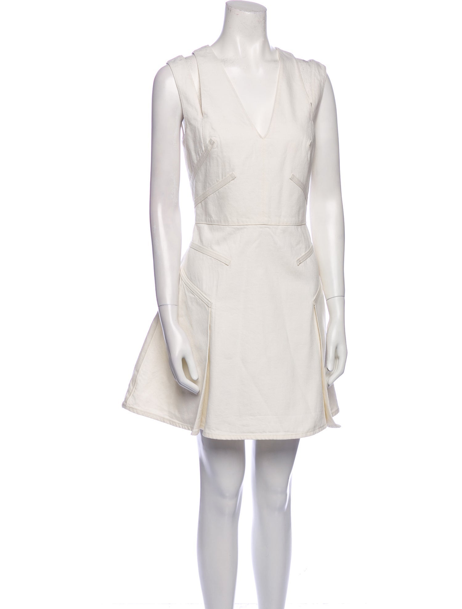 Alexander McQueen V-Neck Mini Dress