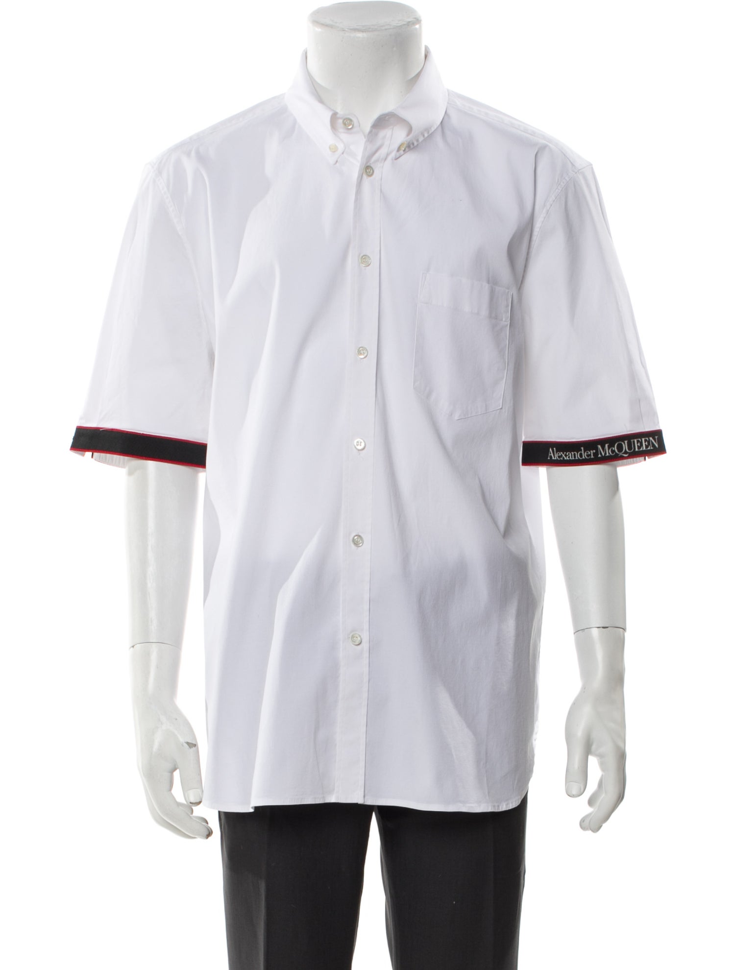 Alexander McQueen Graphic Print Long Sleeve Dress Shirt