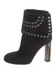 Alexander McQueen Suede Studded Accents Boots