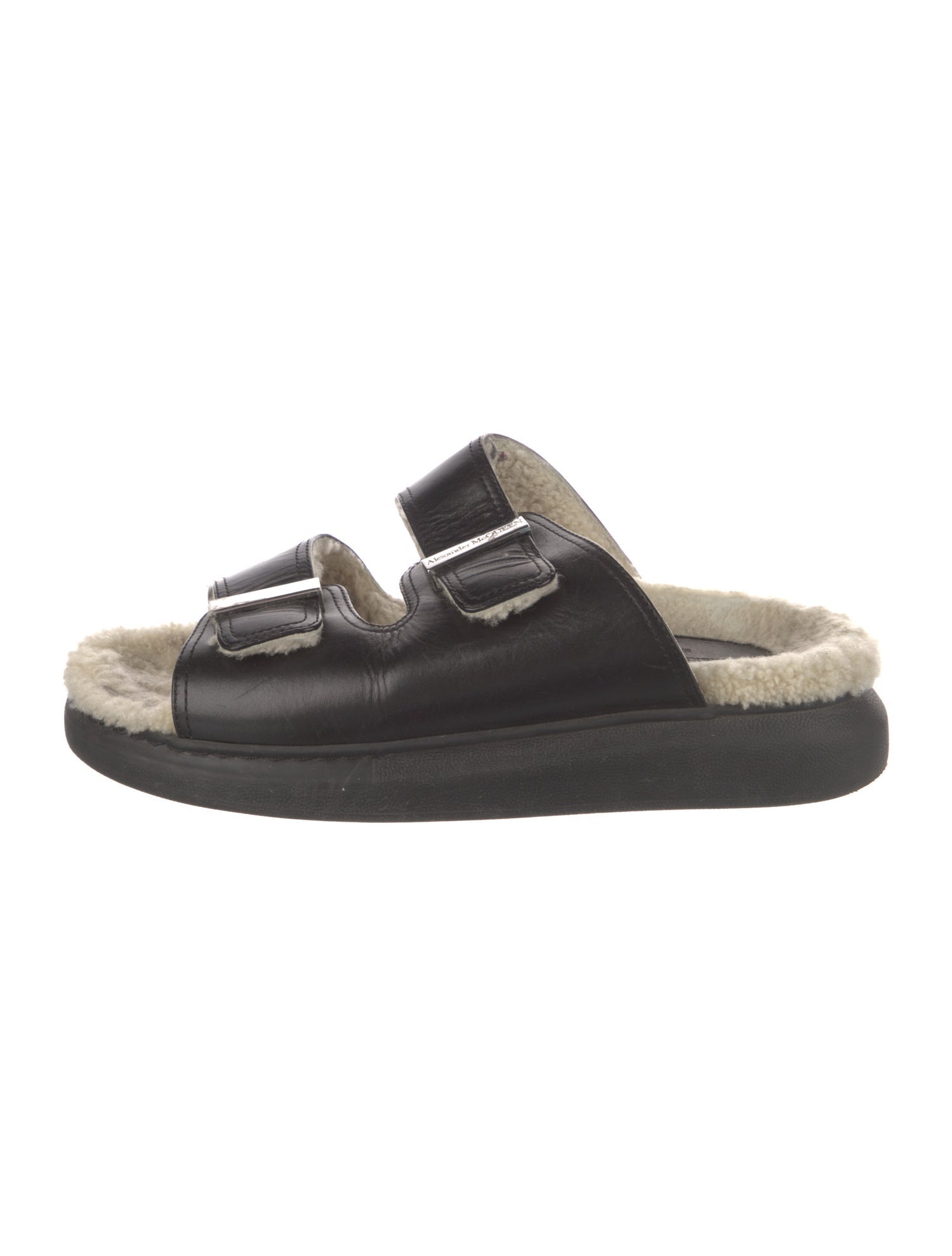Alexander McQueen Leather Slides