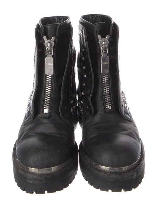 Alexander McQueen Leather Combat Boots