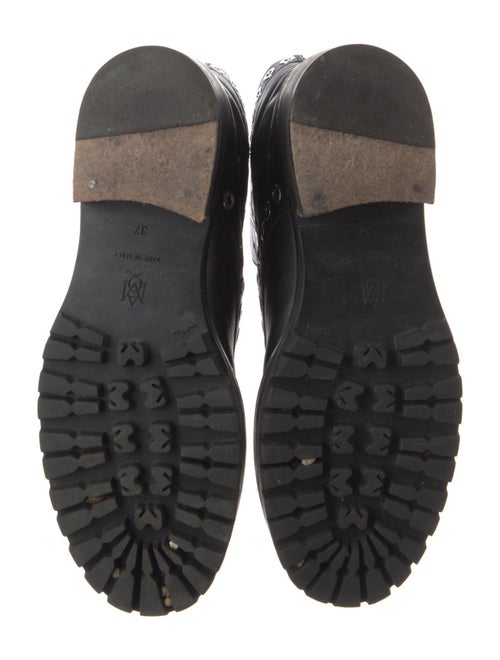 Alexander McQueen Leather Combat Boots