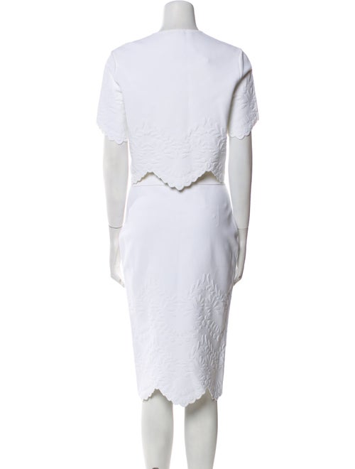 Alexander McQueen Scalloped Accent Skirt Set