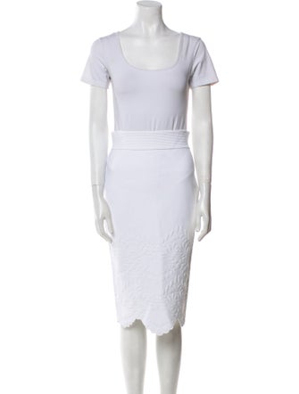 Alexander McQueen Scalloped Accent Skirt Set