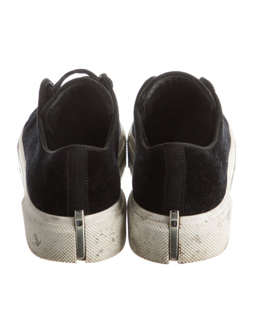 Alexander McQueen Velvet Grosgrain Trim Sneakers
