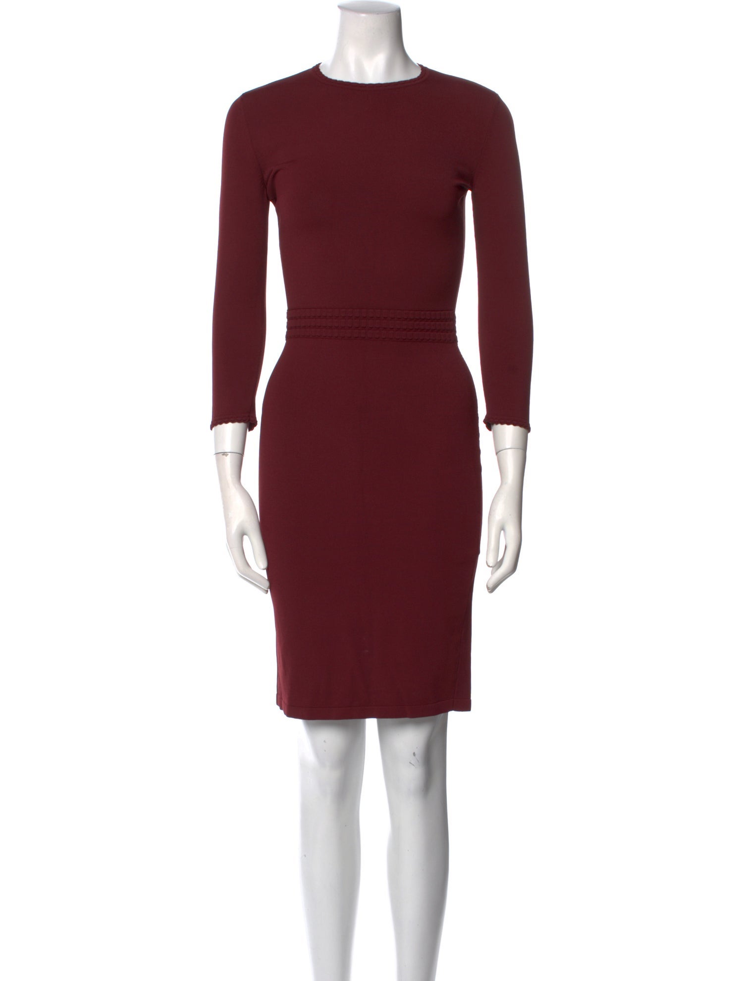 Alexander McQueen Crew Neck Knee-Length Dress