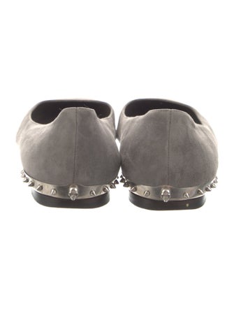 Alexander McQueen Skull Suede Flats