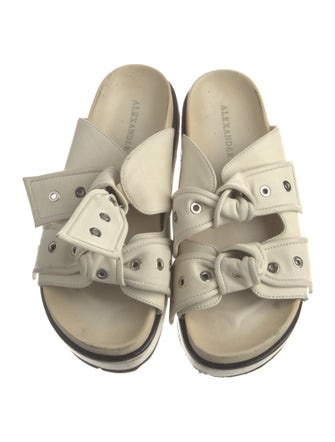 Alexander McQueen Leather Slides
