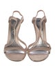 Alexander McQueen Satin Slingback Sandals