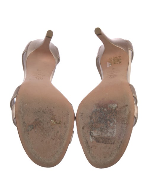 Alexander McQueen Satin Slingback Sandals