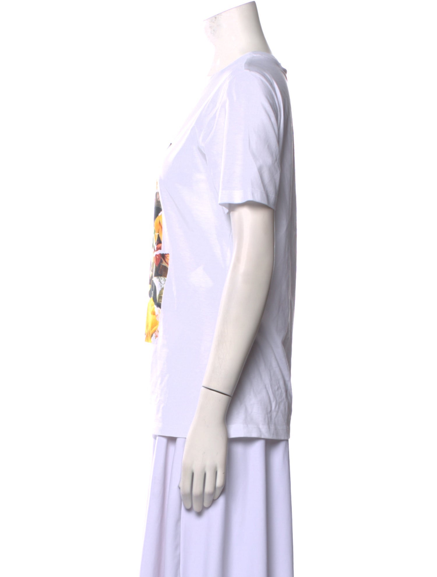 Alexander McQueen Graphic Print Scoop Neck T-Shirt w/ Tags