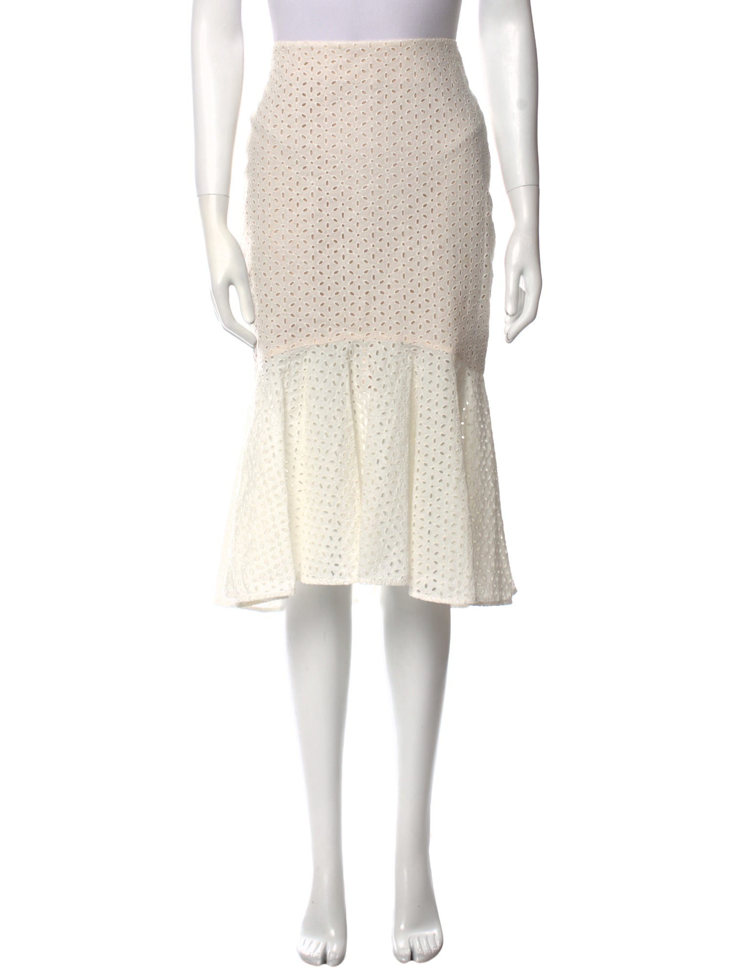 Alexander McQueen Lace Pattern Knee-Length Skirt w/ Tags