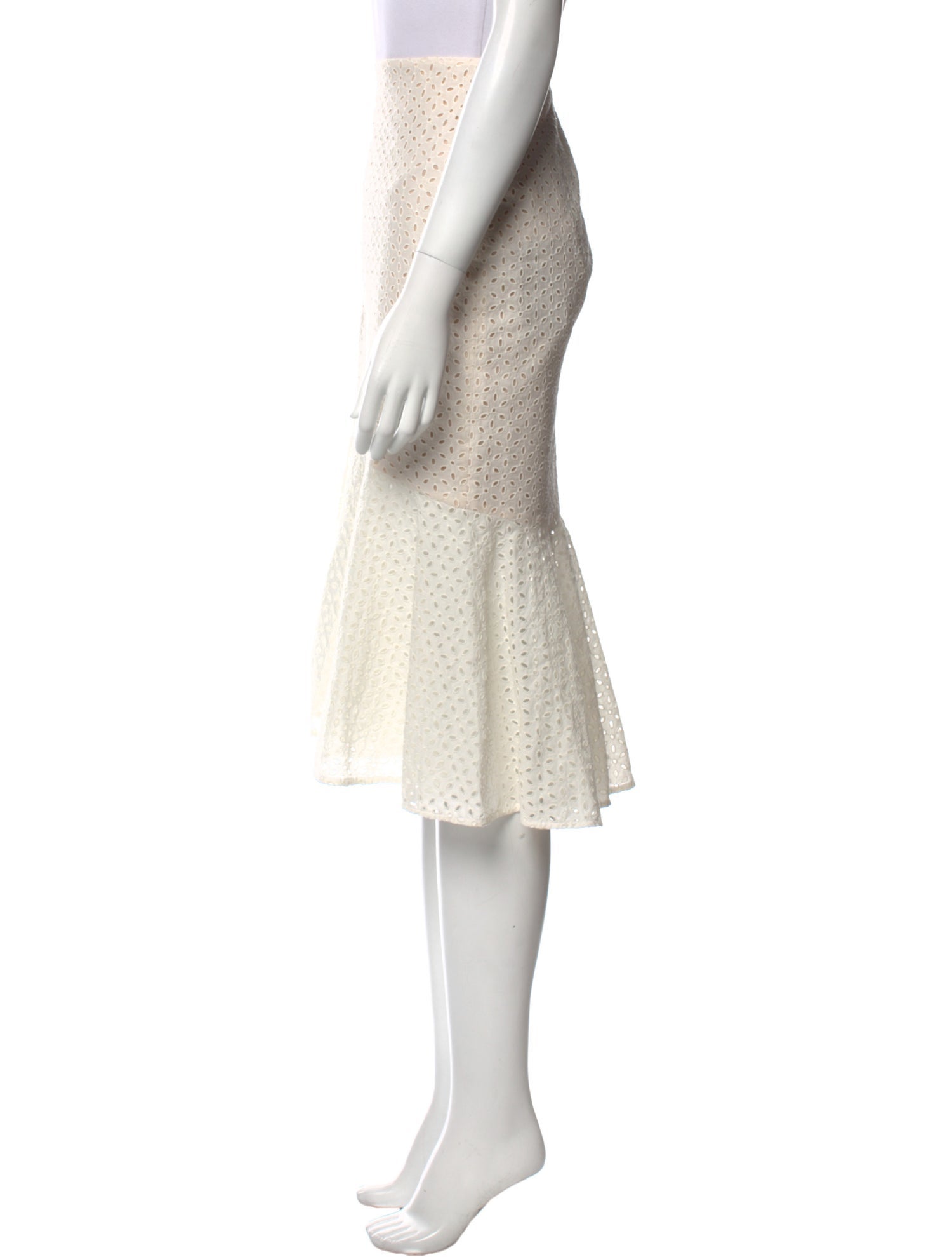 Alexander McQueen Lace Pattern Knee-Length Skirt w/ Tags