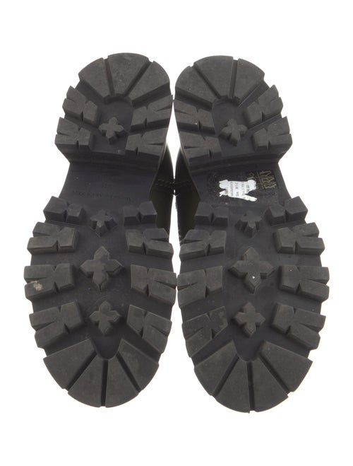 Alexander McQueen Patent Leather Colorblock Pattern Chelsea Boots